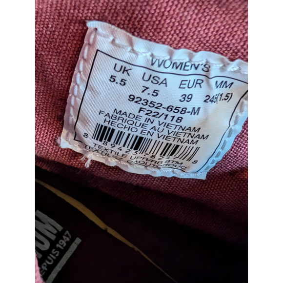 Palladium Pampa Hi Canvas Boots Wax Red Canvas Size 7.5 100% Vegan - Picture 10 of 12